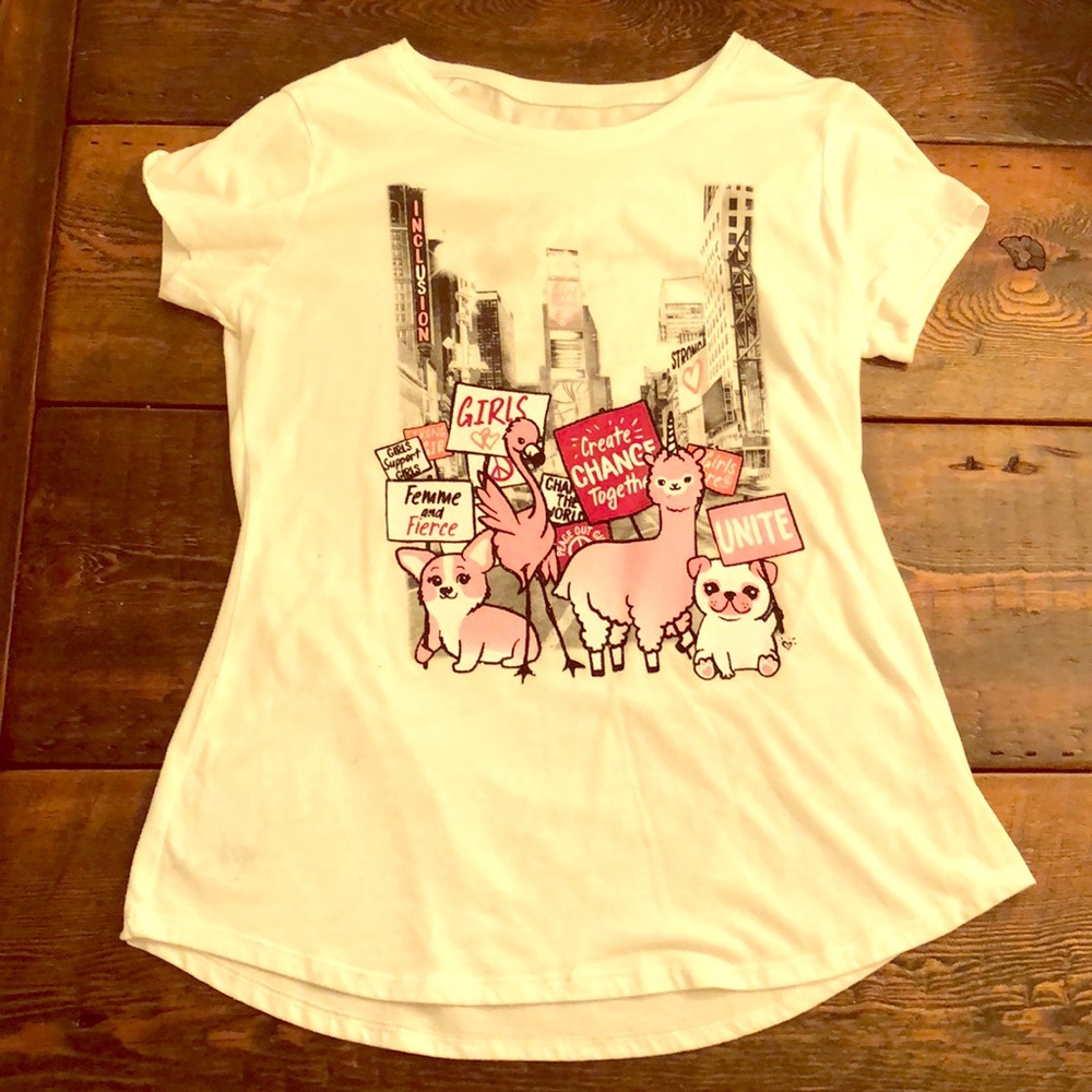 Justice girl power top
